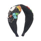 F3712 Exaggerated light luxury headband female bird pearl rhinestone flower headband gorgeous sequin beaded hair accessories
