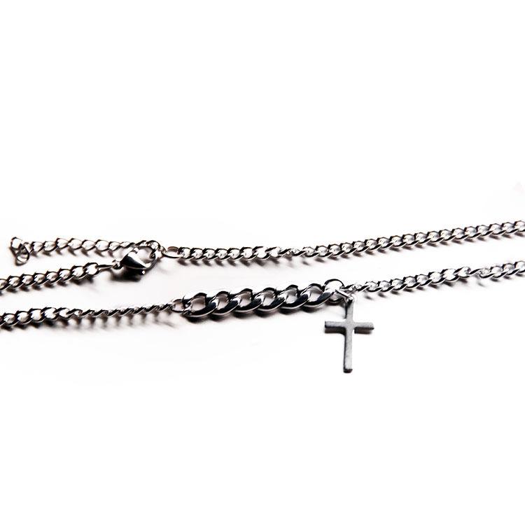 Ins retro short cross sweater chain female net red simple necklace fashion temperament clavicle chain