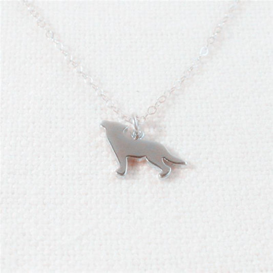 Fashion Trend Jewelry Simple Wolf Pendant Necklace Hot Style