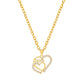 ZN17 Mother's Day mom fashion simple necklace geometric irregular love necklace female