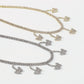 N1661 Small Fresh Butterfly Claw Chain Necklace Rhinestone Tassel Fairy Temperament Necklace Sweet Girl Heart Necklace