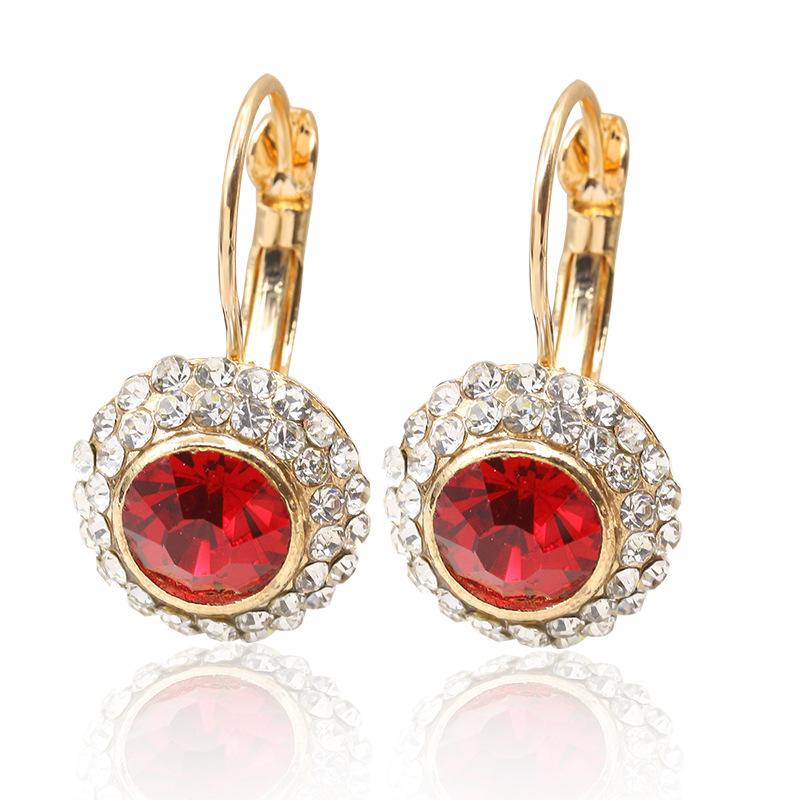 Jewelry Classic Moon River Earrings Diamond Round Versatile Earrings