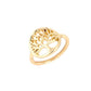Exclusively for explosive style hollow tree ring female circle banyan tree plant ring ring small fresh women's jewelry
