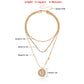 Jewelry trendy hip-hop diamond claw chain necklace female Queen Elizabeth head niche necklace