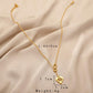 Simple Fashion Heart Tassel Pendant Necklace Bowknot Dog Paw Pendant Ladies Jewelry