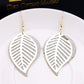 Fashion Versatile Earrings Multi-layer Hollow Leaf Earrings