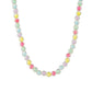 Fashion Small Fresh Macarons Candy Color Beads Middle Bead Necklace Clavicle Chain Accessories