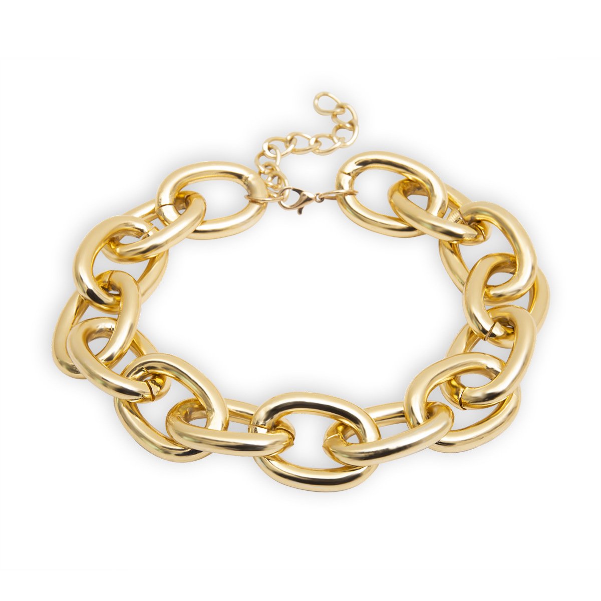 Jewelry Simple Personality Metal Chain Necklace Necklace Female Exaggerated Frosted Punk Short Necklace