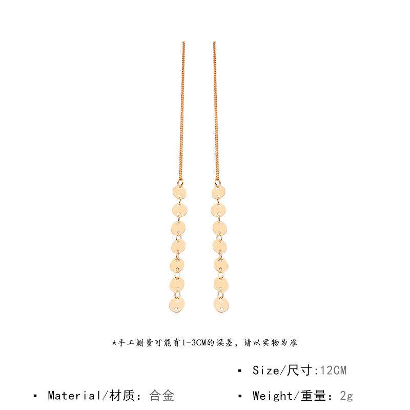 August fashion ladies personality earrings exquisite cheap alloy personality handmade chain accessories party exclusive