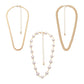 Jewelry Retro Exaggerated Round Pearl Necklace Female Personality Simple Snake Shape Multilayer Necklace