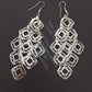 Fashion hollow back shape metal sheet earrings long female exaggerated earrings