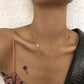 N9282 Simple Geometric Light Luxury Necklace Niche Temperament Metal Chain Necklace Retro Sweet Necklace Women