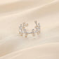 Jewelry titanium steel high-end opening branch flower rattan adjustable ring