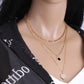 Ins Love Necklace Women's Exquisite Light Luxury Niche Design Sense Diamond Peach Heart Clavicle Chain Sweet Cool Spice Girl Accessories