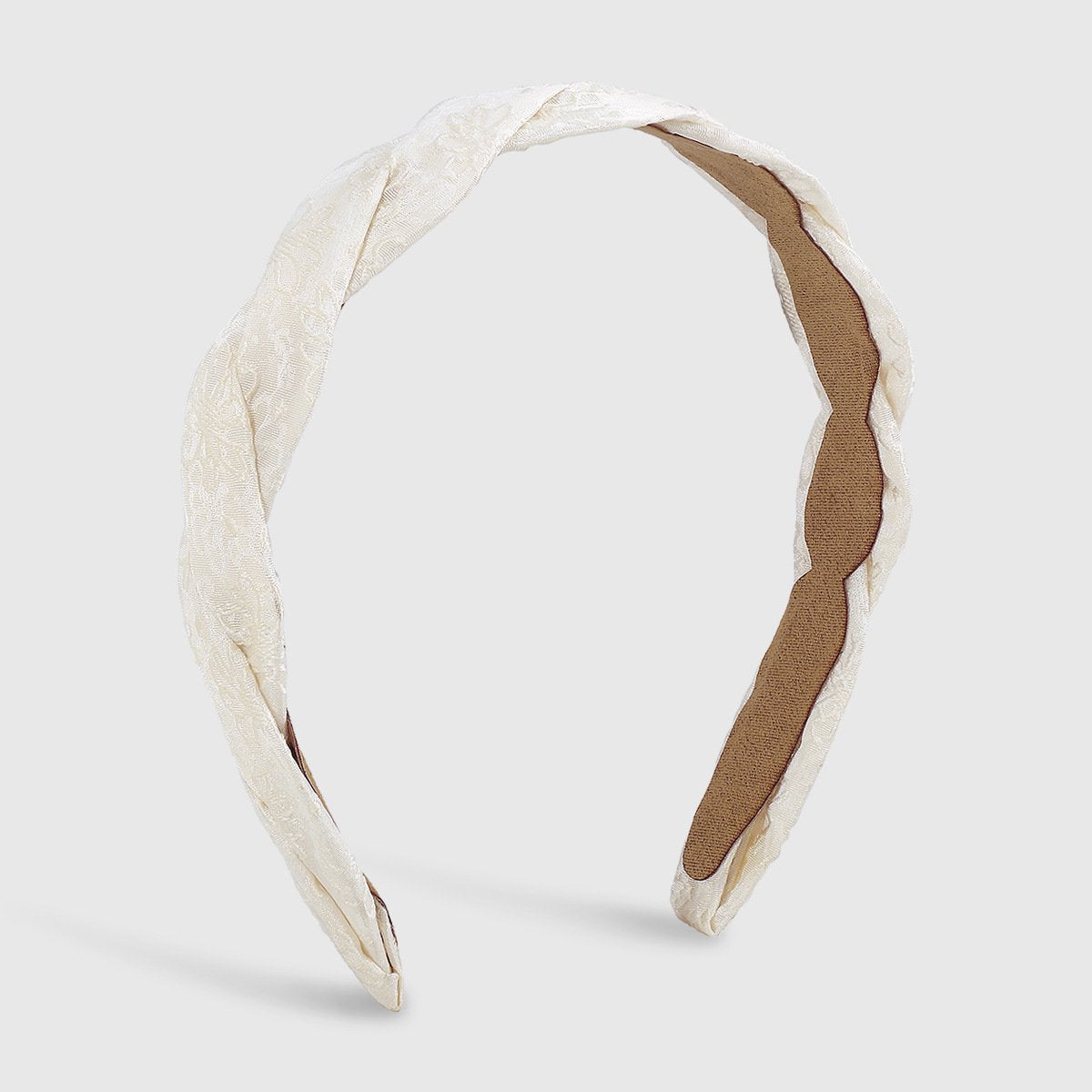 F453 Fashion Geometric Embroidery Flower Headband Cross Weaving Simple Small French Elegant Headband Women