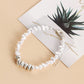 Jewelry ins fashion design sense special-shaped imitation pearl broken silver couple bracelet girls carefully selected accessories