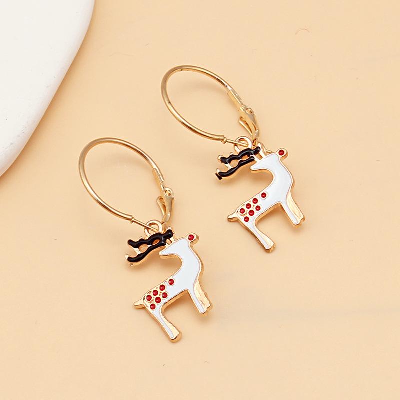 Christmas elk earrings Christmas tree snowman deer Christmas gift Christmas series earrings for women