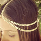 Headwear Headband Metal Multilayer Thick Chain Tassel Headband Hair Accessories