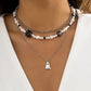 Jewelry Retro Mix and Match Dice Tai Chi Necklace Female Versatile Ghost Pendant Alphabet Beaded Necklace