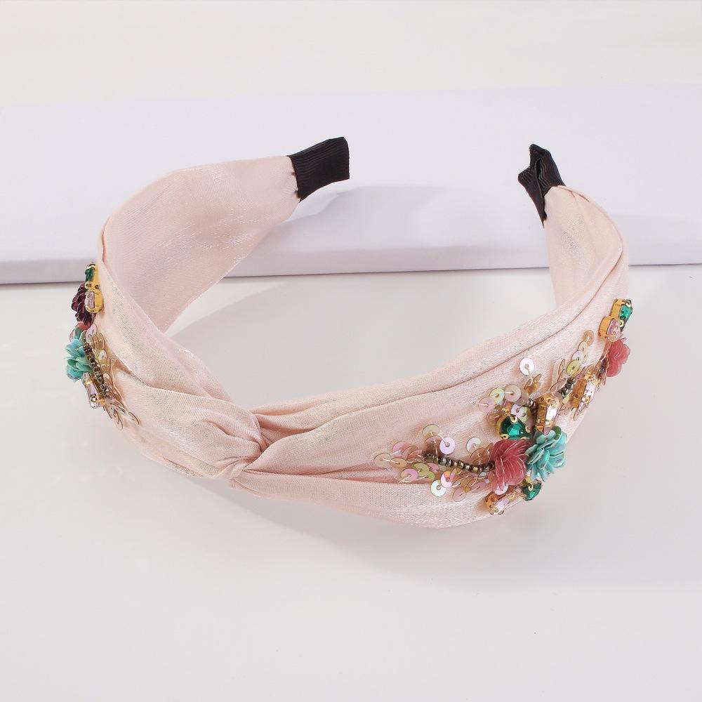 F3774 Jewelry Bohemia Sequin Fabric Headband Floral Retro Temperament Headband