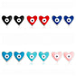 Jewelry custom mini heart-shaped devil's eye earrings earrings earrings high-end niche earrings