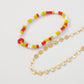 A91 Bohemian Ethnic Trend Anklet Handmade Beaded Simple Foot Decoration Fashion Creative Accessories