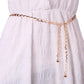Jewelry Fashion Elegant Gold Women's Waist Chain Versatile Dress Decoration Metal Big Ring Belt