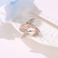 Fashion Jewelry Temperament Full Diamond Four Butterfly Ring Net Red Light Luxury Index Finger Open Ring