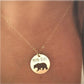 Popular pure handmade jewelry simple fashion alloy two-color bear necklace small animal exquisite clavicle chain