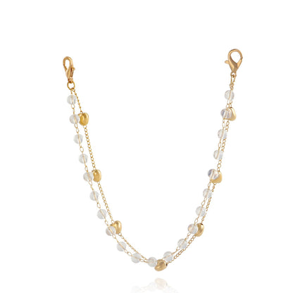 Jewelry ins transparent round beads love beaded chain trousers bag accessories female fashion temperament clothing