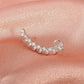 ins zircon ear bone clip fashion temperament niche design one-piece diamond ear clip personality ear stud earrings