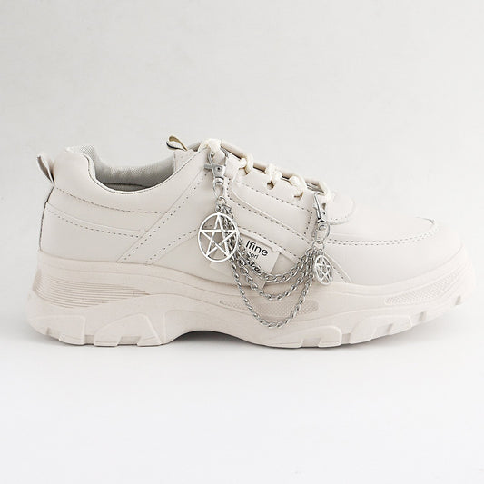 Sports shoes men's and women's shoes accessories ins upper decoration five-pointed star metal shoe chain shoelace buckle foot decoration