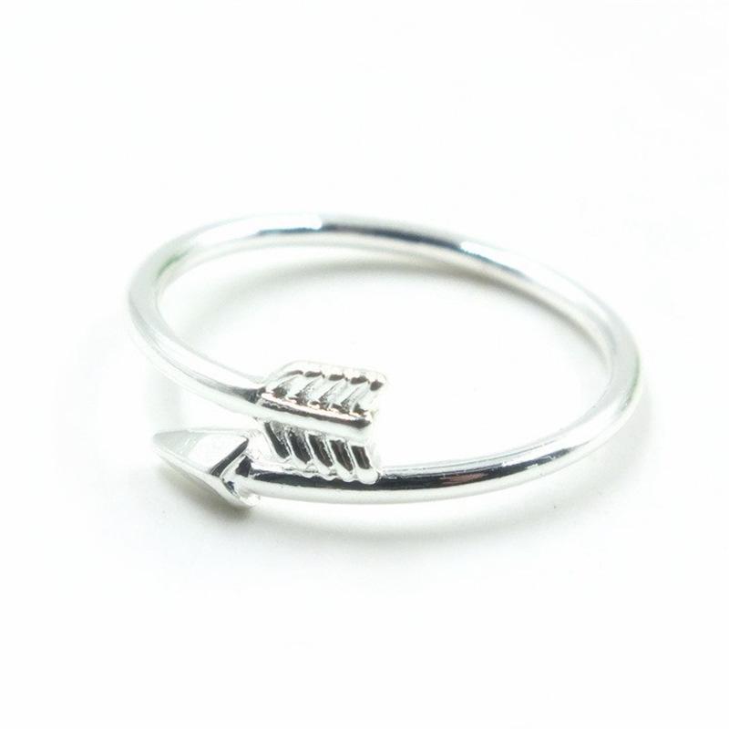 Fashion Jewelry Couple Fashion Arrow Opening Adjustable Ring Female Geometric Opening Ring