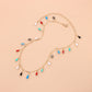 Jewelry Drop Glaze Gem Water Drop Pendant Necklace Female Hip Hop Fashion Trend Colorful Short Money Jewelry