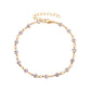 Foot decoration simple transparent rhinestone anklet temperament beach lady simple round flash diamond anklet