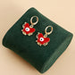 Jewelry ins color butterfly devil's eye pendant earrings female earrings high-end niche earrings