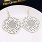 Original single jewelry exaggerated double-layer swing bird's nest frosted earrings earrings