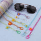 Children's anti-lost mask lanyard chain cartoon smiling face flower glasses chain mask lanyard dual-use