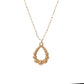Niche retro hand-made irregular water drop necklace simple and versatile high-end clavicle chain female