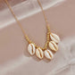 Multi-shell Combination Necklace Female Bohemian Sweet Clavicle Chain