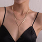 Jewelry Long Pendant Snake Bone Chain Necklace Women's Fashion Personality Trend Multi-layered Necklace