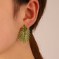 Ins hollow leaf earrings female fashion Mori super fairy creative leaf earrings personality temperament earrings
