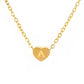 Jewelry Almond Heart Shaped 26 Letters Pendant Necklace Ladies Heart Short Accessories Necklace