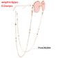 Mask hanging chain glasses chain pearl five-pointed star disc mask chain peach heart metal glasses chain