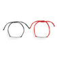Jewelry Hip Hop Creative Titanium Steel Square Brand Couple Bracelet Fashion Versatile Adjustable Red String Bracelet