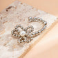 Jewelry design sense creative pearl flower earrings simple metal round beads without ear piercing earrings for women