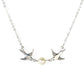 Jewelry Fashion Pearl Lovebird Pendant Necklace Madam Elegant and Elegant Flying Pigeon Necklace
