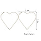 Jewelry Personality Exaggerated Sexy Trendy Female Earrings Love Peach Heart Empty Earrings Female