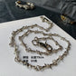 Guochao hip-hop tide brand prickly thorns pants chain ins male and female jewelry with the same paragraph Hong Kong dark male and female neck chain necklace