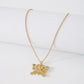 ZN11 Fashion Color Butterfly Necklace Simple Hollow Personality Necklace Temperament Elegant Clavicle Chain Female